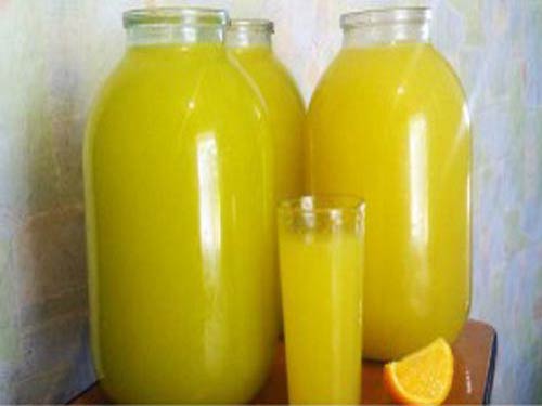 9 литров сока из 4 апельсинов