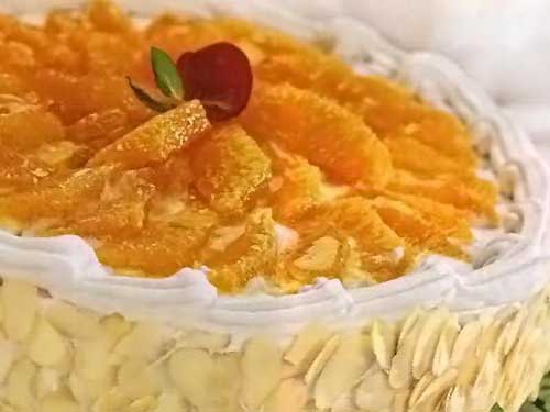 Творожный торт с апельсинами